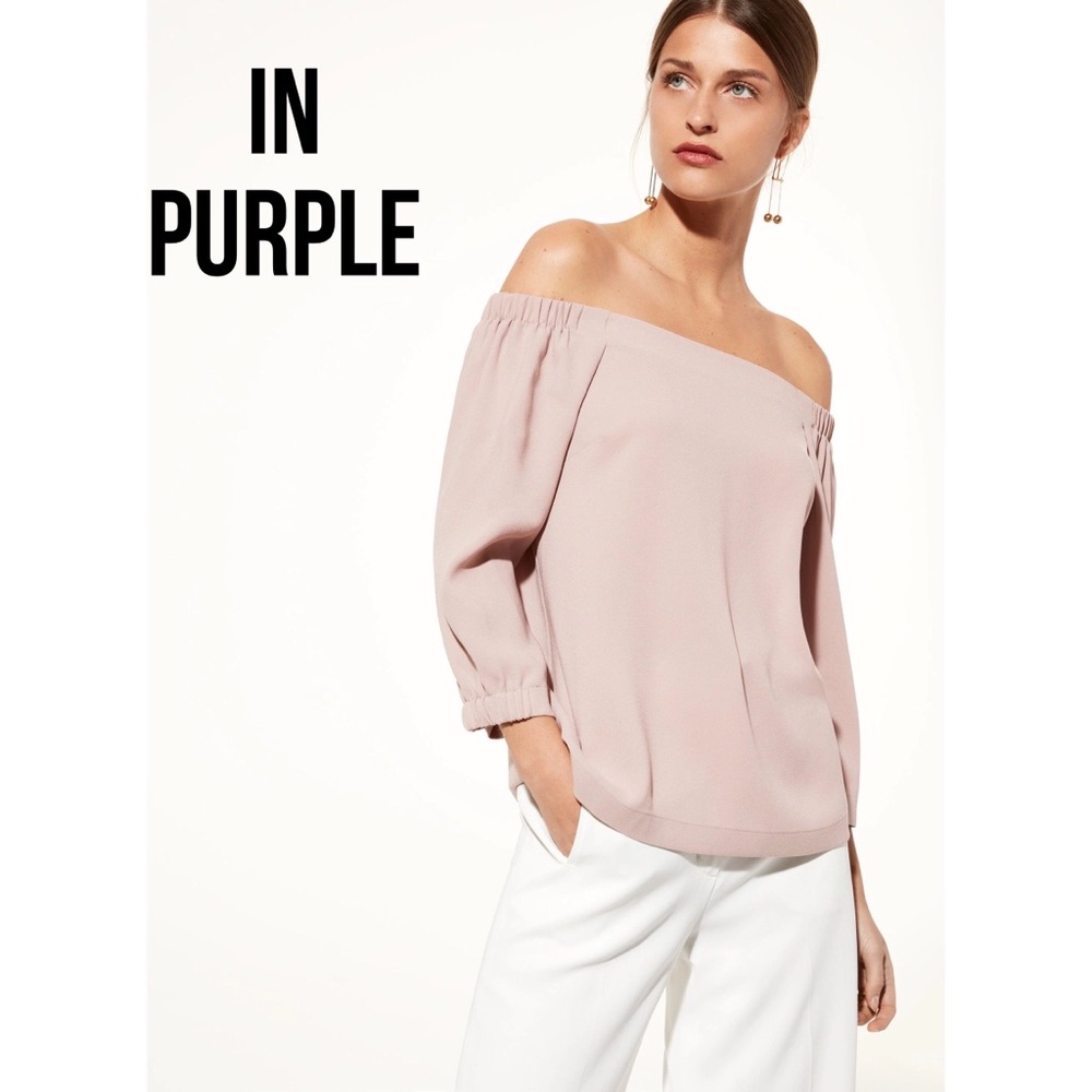 Aritzia Babaton Rodrigo Blouse in Purple